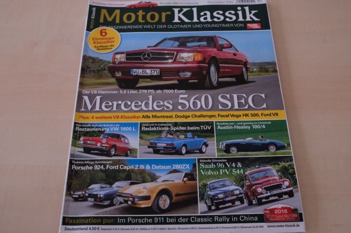 Deckblatt Motor Klassik (12/2016)